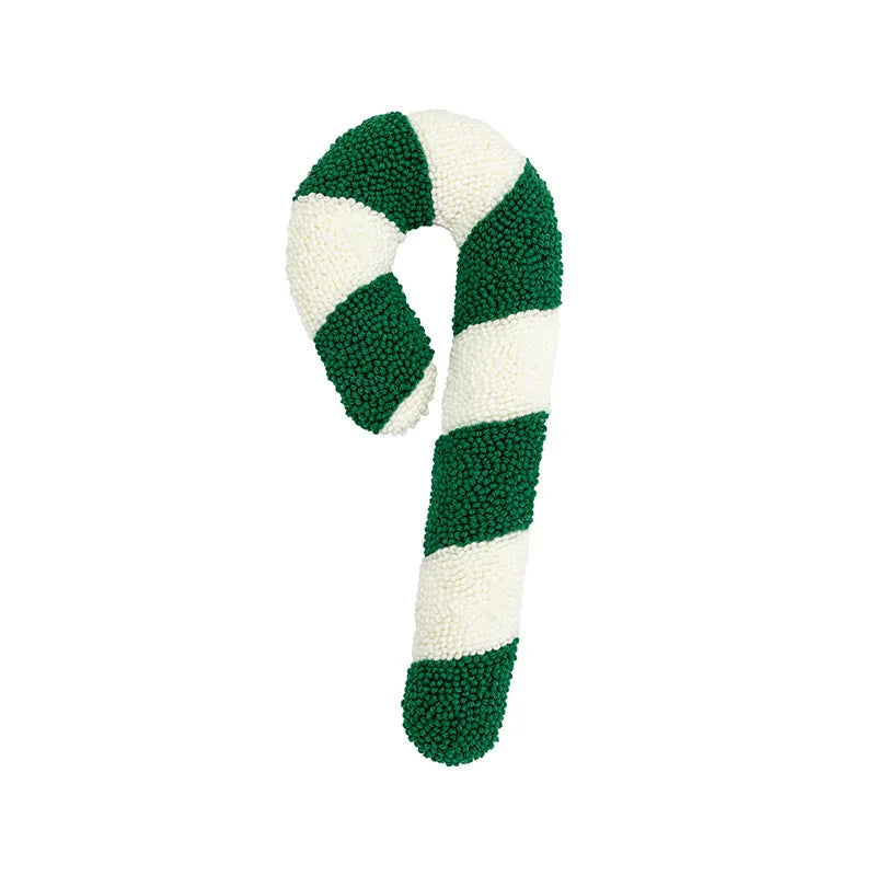Christmas Plush Spiral Candy Shaped Pillow Festive Cushion
