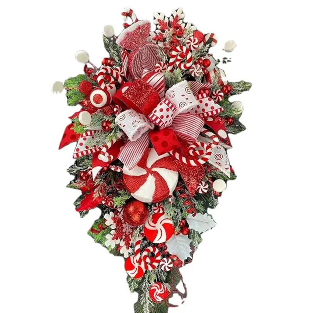Upside Down Christmas Tree Candy Ornament for Home Decor