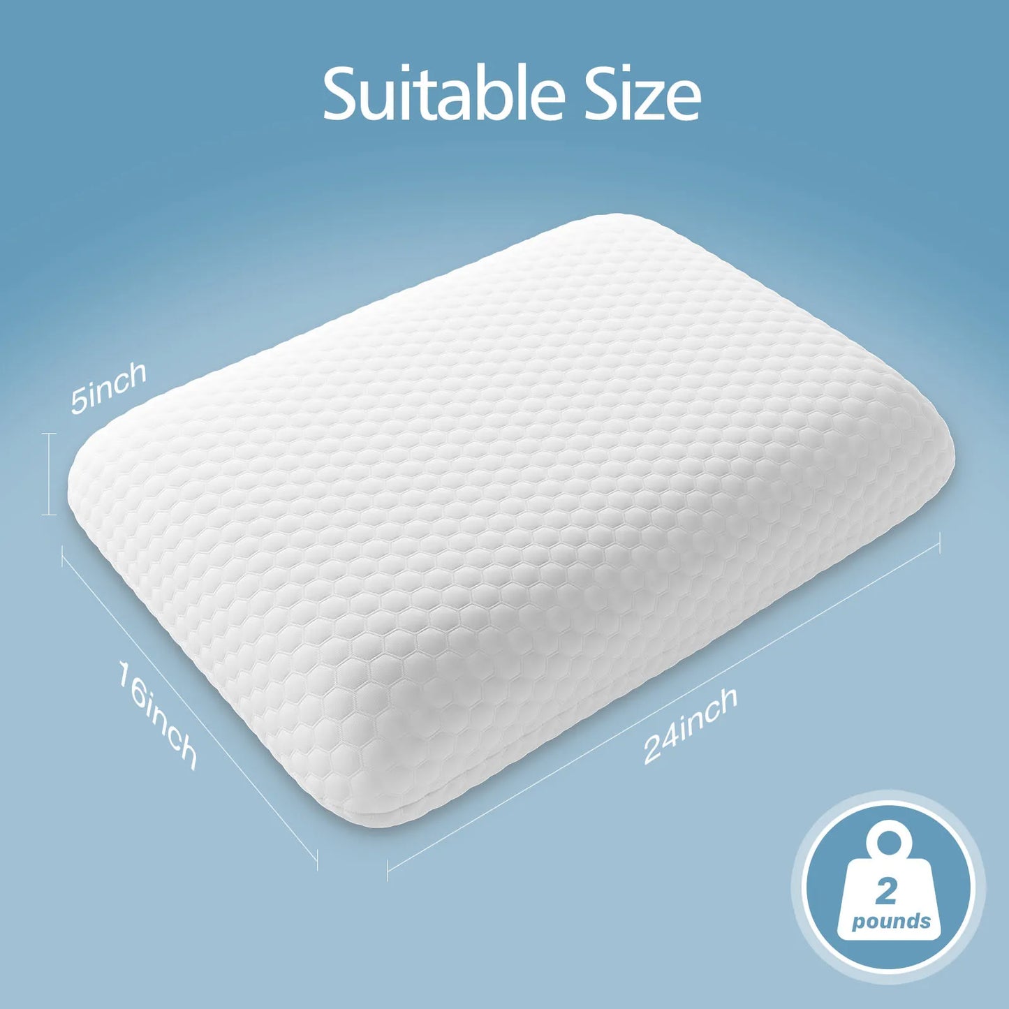 JHK Memory Foam Neck Pillow Premium Removable Cover