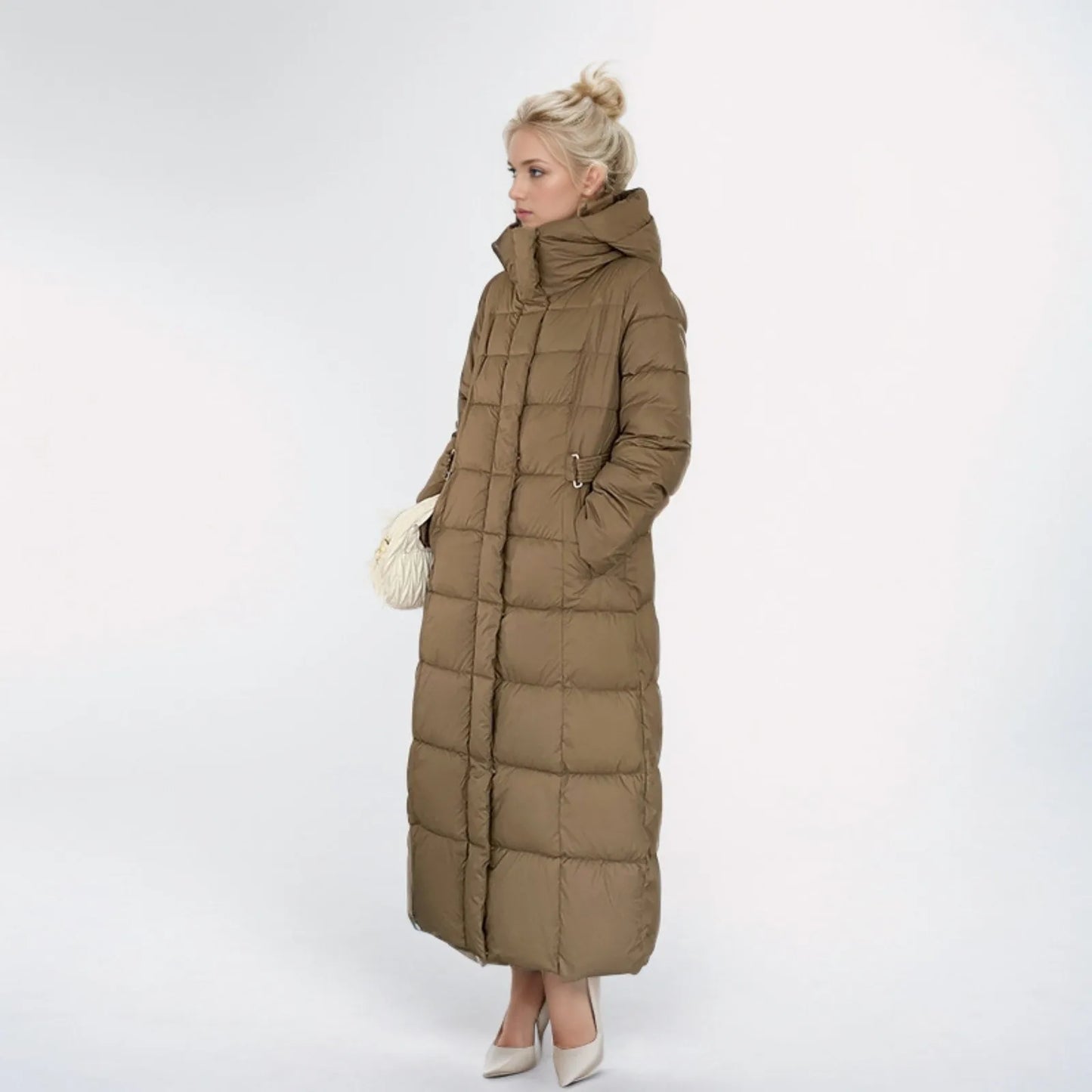 Black Winter Coat 2024 New Women's Thick Cotton Parka Jacket Korean Oversized Loose Hooded Coats Female Casual Long Overcoat