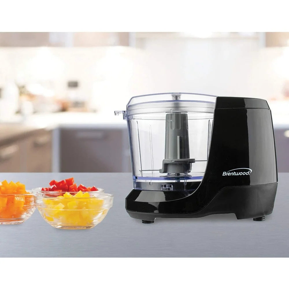1.5 Cup Mini Food Chopper Compact Design Stainless Steel Blades Easy Operation Kitchen Prep Dips Salsas Veggies Spices Ideal