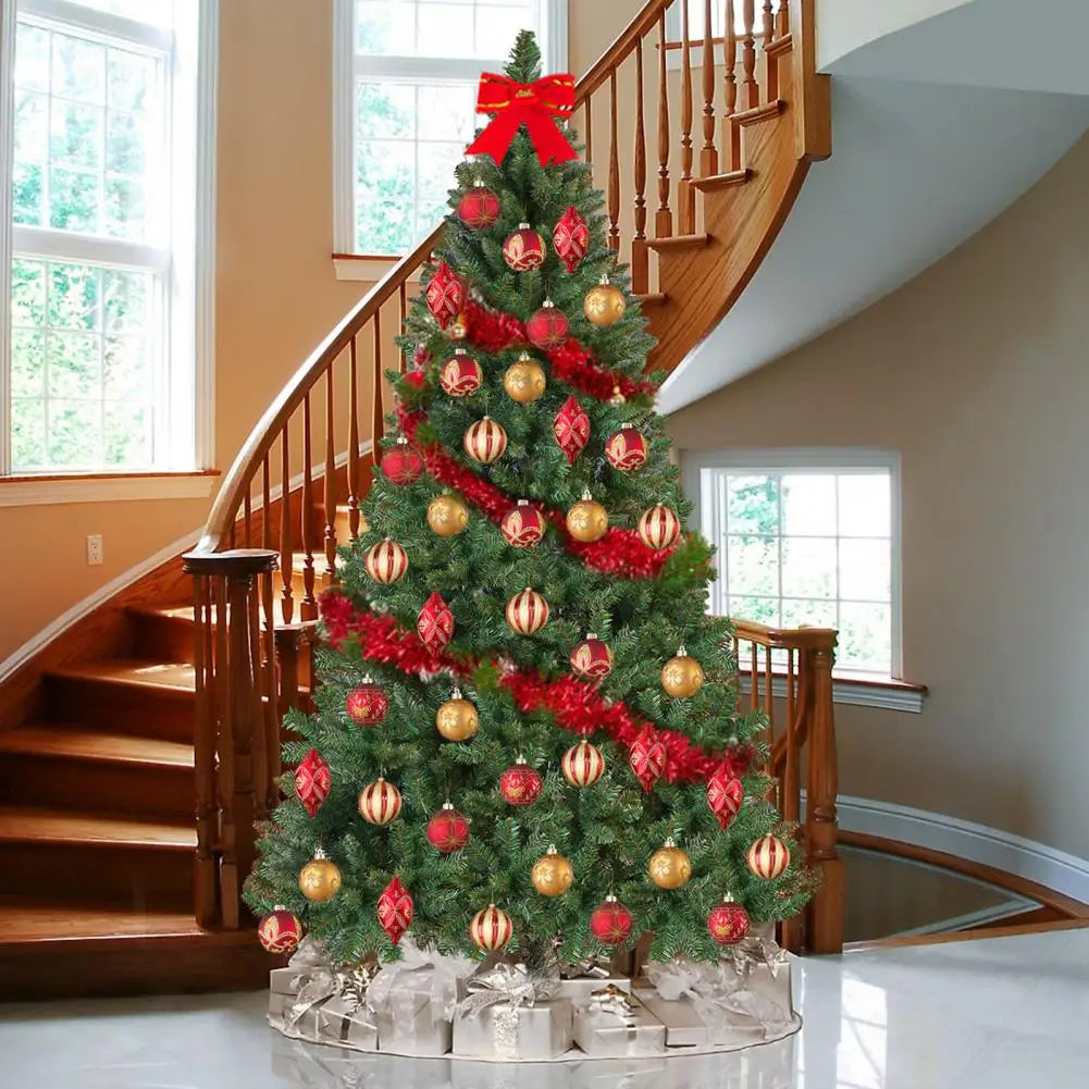 5FT Artificial Christmas Tree with Iron Base Christmas Holiday Pencil Tree with Thick Branch Tips Winter Party Christmas Decor