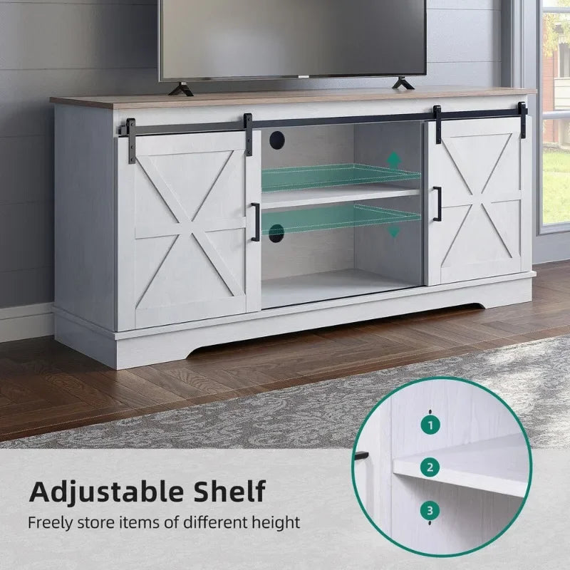 65-inch TV Entertainment Center Media console TV stand with locker