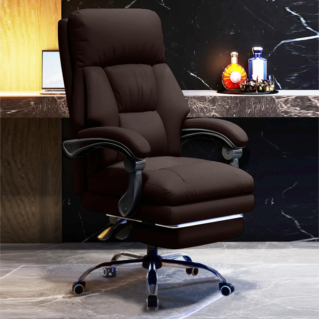 High Back Office Chair Executive Desk Chair with Foot Rest Comfortable Computer Gaming Chairs Swivel Work Chair