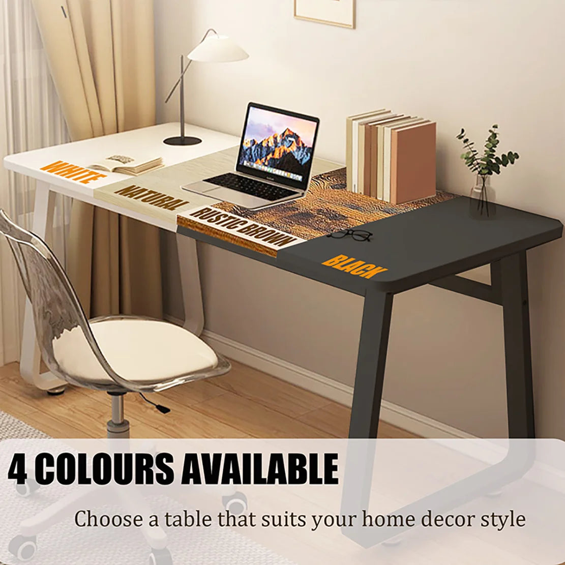 Computer Desk Modern Simple Style Desk for Home Office, White Small Writing Table Study Corner Work Desk for Bedroom