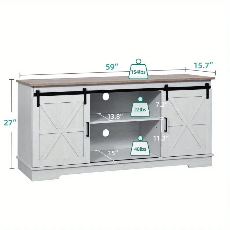 65-inch TV Entertainment Center Media console TV stand with locker