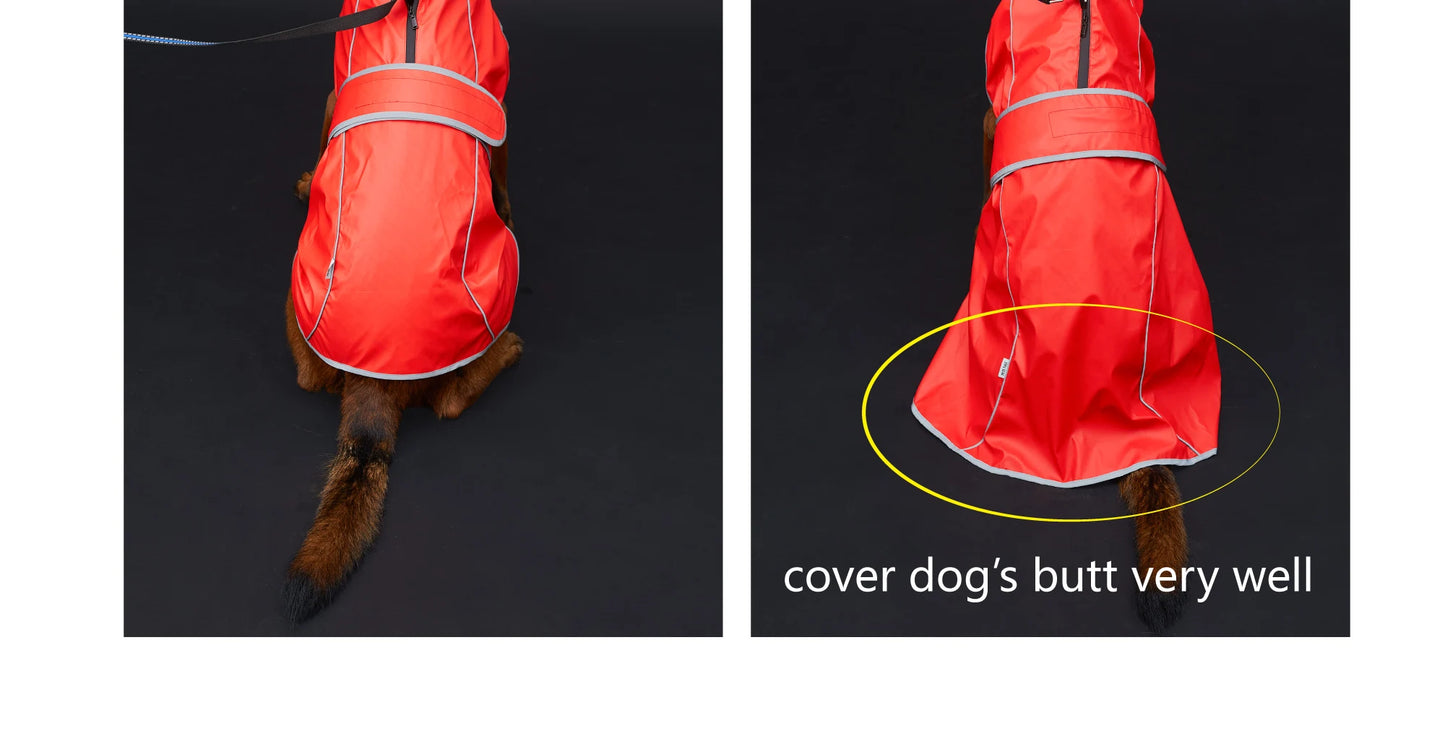 Reflective Waterproof Dog Raincoat Jacket