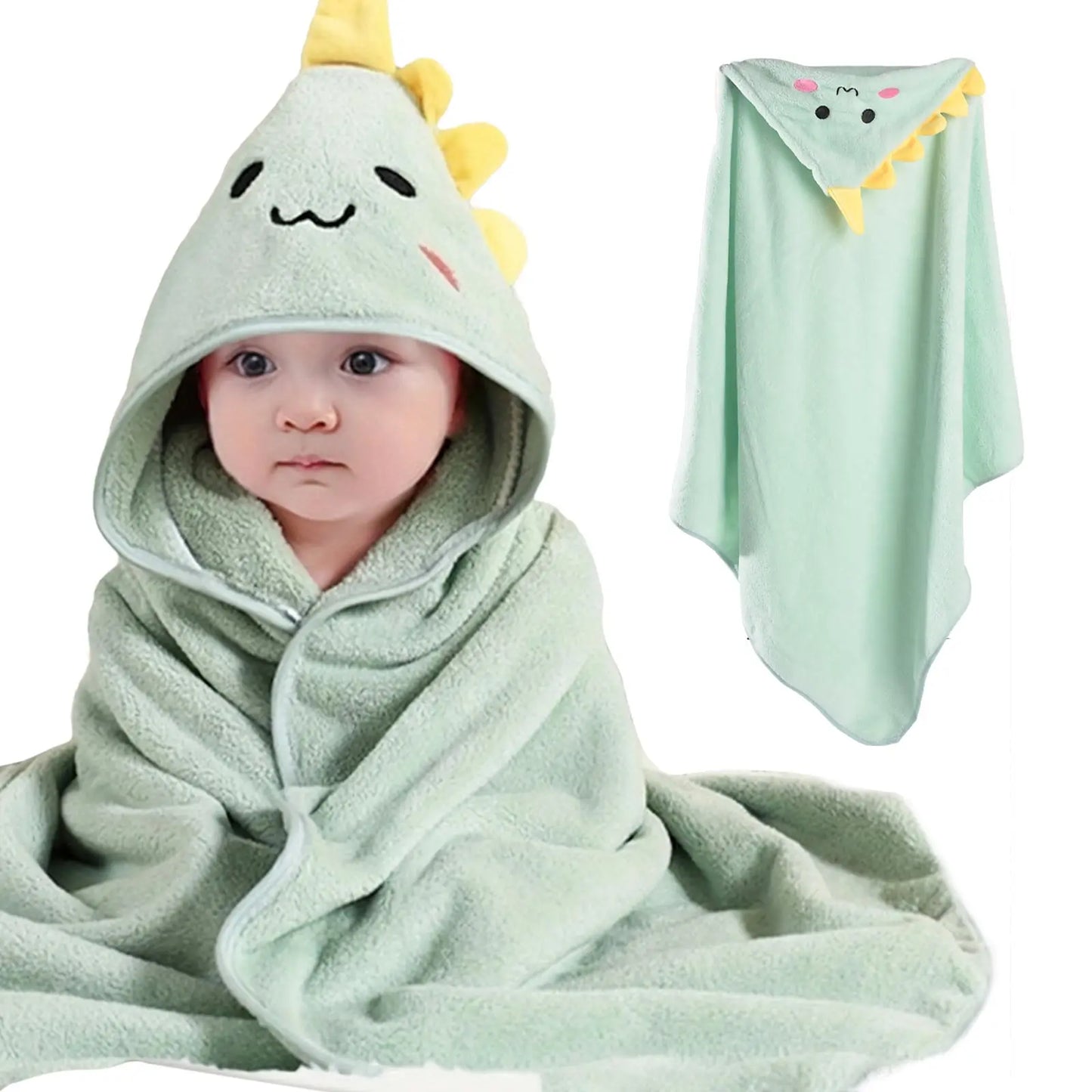 Hooded Baby Towels, Absorbent Baby Bath Towel, Soft Baby Towels for Newborns, Toddlers, and Kids, 32x32 in Baby Towel with Hood