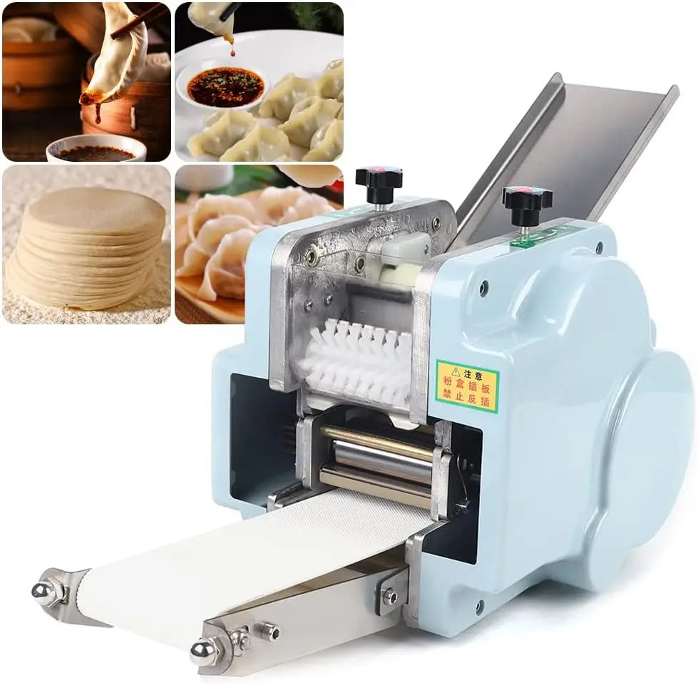 140W Commercial Electric Dumpling Skin Maker Wonton Dough Maker for Kitchen Noodle Shops Breakfast Shops Street Snack Shops