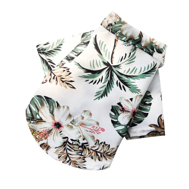 Tropical Hawaiian Pineapple Pet Shirt.Breathable Summer Vest for Dogs & Cats