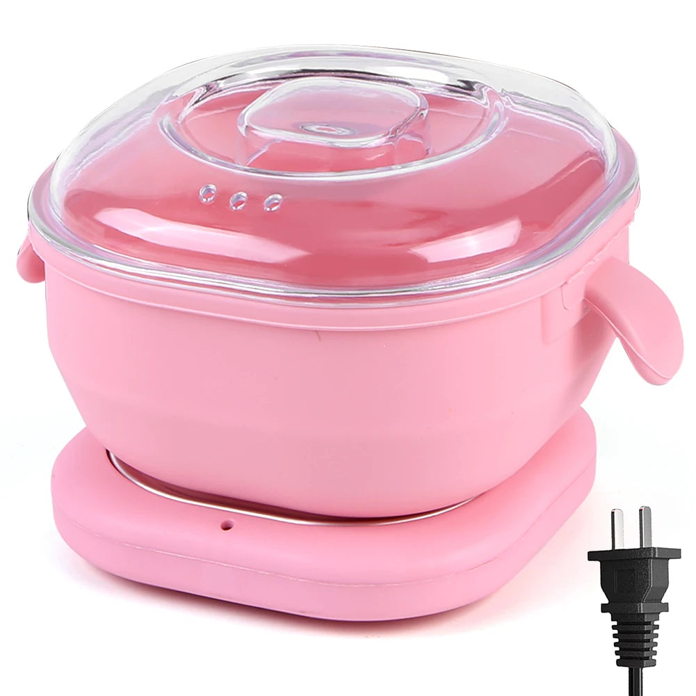 Silicone Wax Warmer Foldable Wax Heater 100W Electric Hot Wax Warmer Machine 400ml Hair Removal Wax Machine for Hair Removal