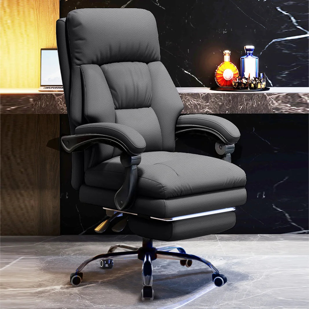 High Back Office Chair Executive Desk Chair with Foot Rest Comfortable Computer Gaming Chairs Swivel Work Chair