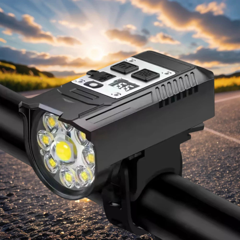 Cycling Light Super Bright Bicycle Front Light Rechargeable Bike Headlight Waterproof Bicycle Lights Flashlight Bike Accessories