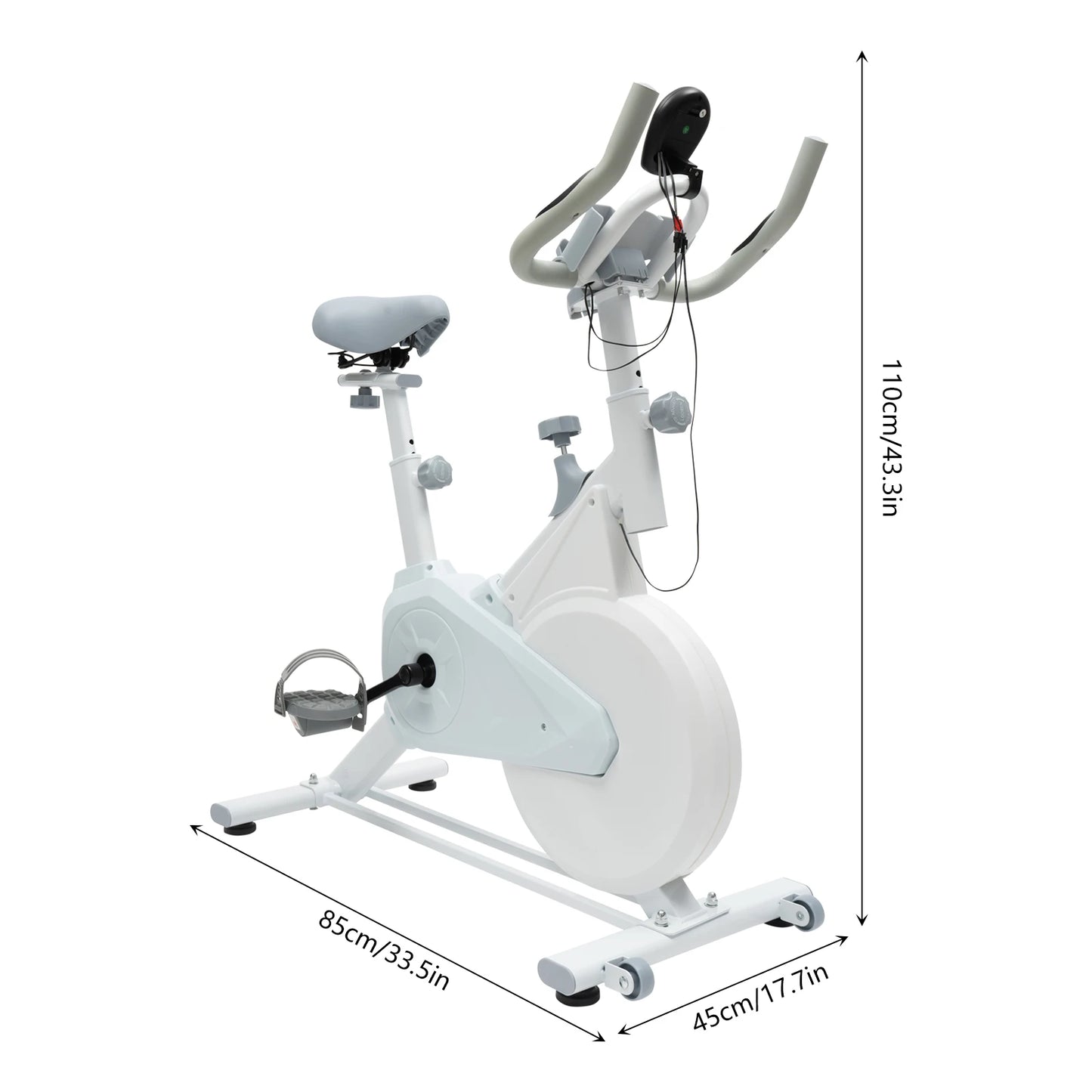 Fitness Bike Exercise Bike Seat Height Seat Front and Rear Adjustable Indoor Cycling Stationary Bike Indoor Cycling Workout Bike
