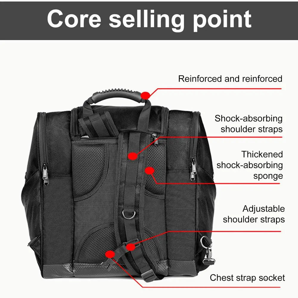 Ice Ski Snow Boots Bag Adjustable Skating Shoes Storage