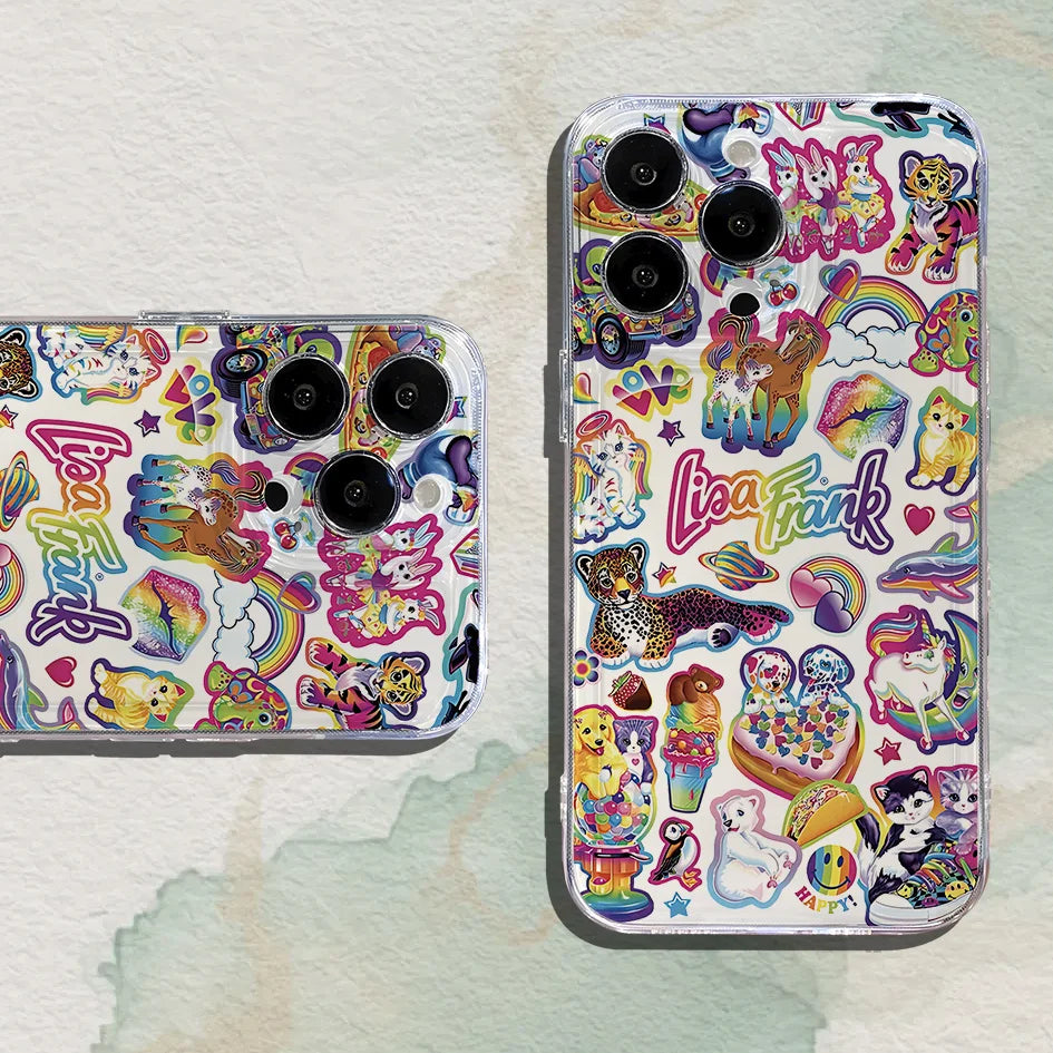 Stunning Colorful Food Pattern Transparent Soft Protection Phone Case For iPhone Samsung