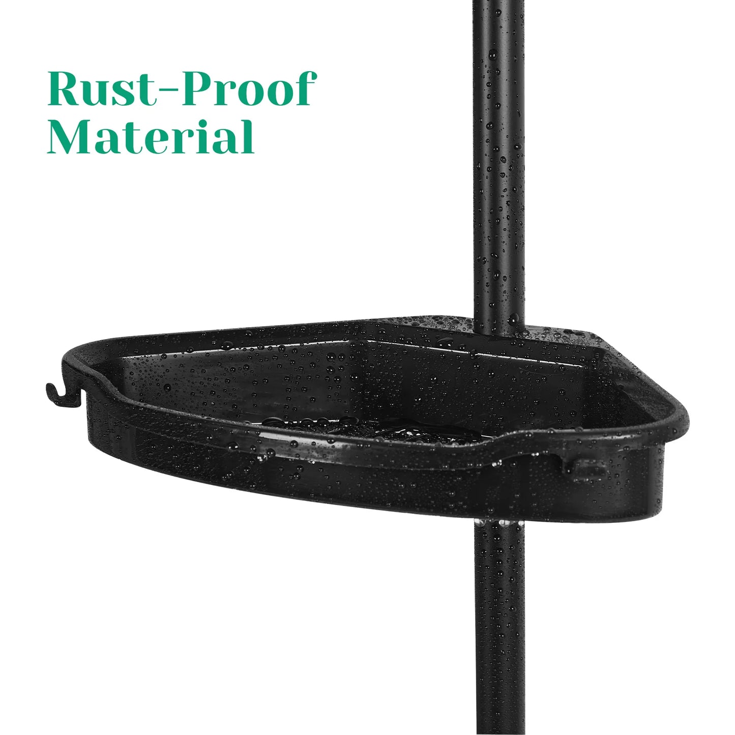 4 Layer Telescopic Corner Shower Storage Rack For Bathroom