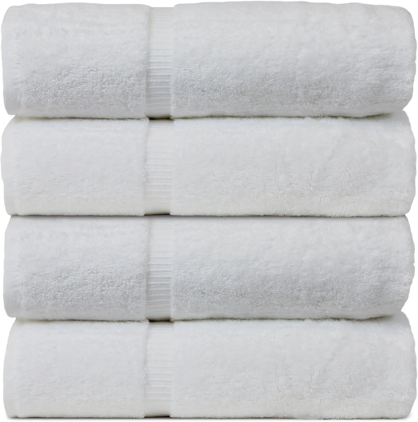 Turkish Cotton Bath Towel Set 4 Pieces 750 GSM Extra Thick
