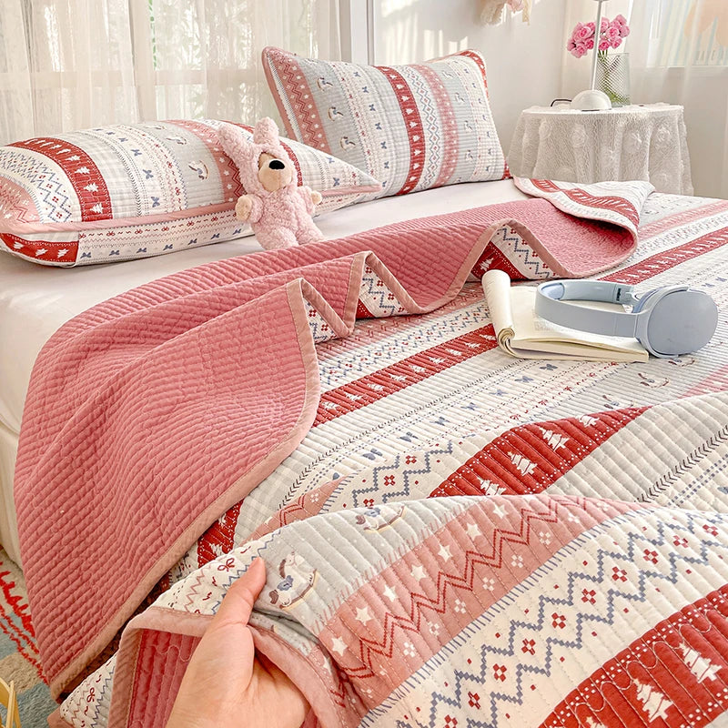 100% Cotton Thickened Bedspread & Cover Set