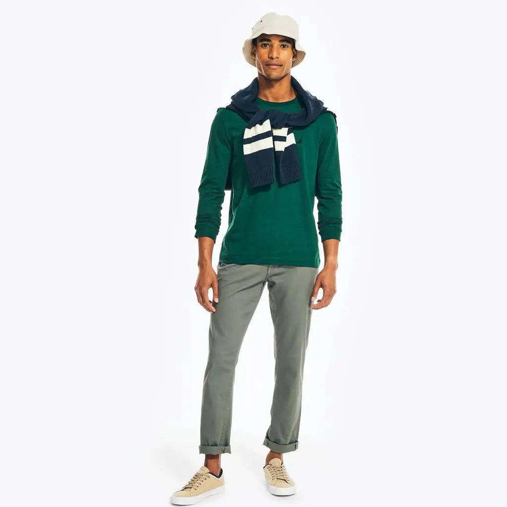 Nautica Men’s Performance Crew Neck T-Shirt | Moisture-Wicking Breathable Athletic Tee | Lightweight Running & Workout Shirt