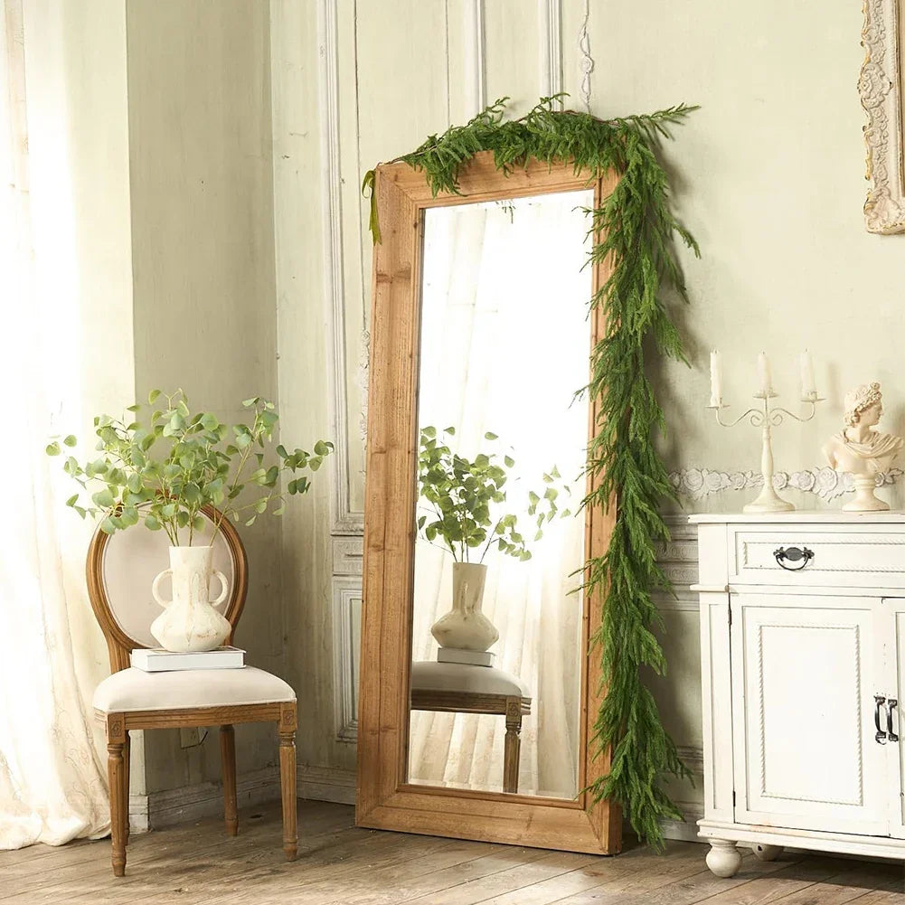 Norfolk Pine Garland Real Touch Greenery 6 To 9 Ft Decor