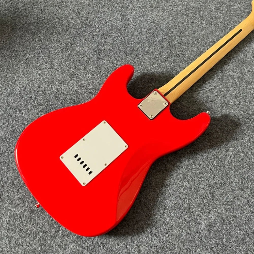 Gloss Red 6-String Electric Guitar with HSS Pickups