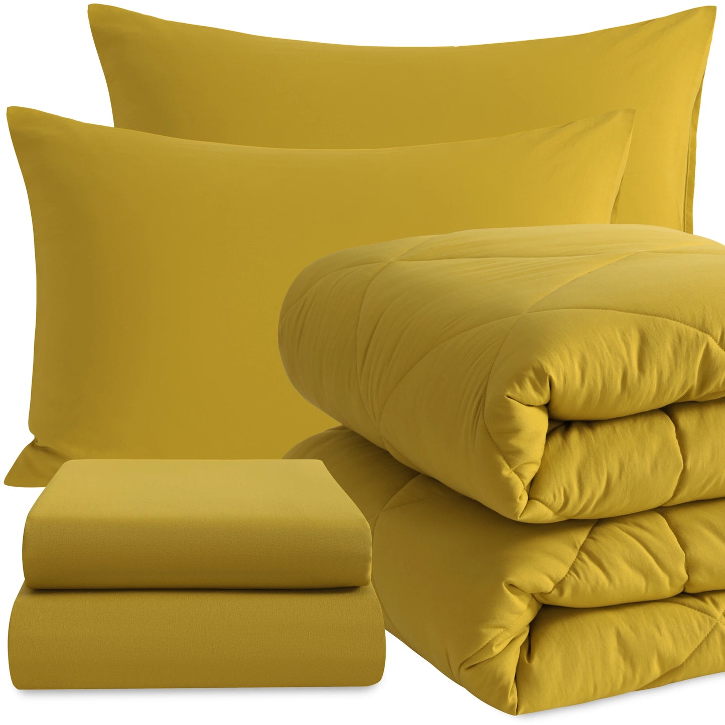 Ntbay 5 Piece Bedding Comforter Set,Breathable Bed in a Bag, Includes Comforter, Fitted Sheet, Top Sheet and Pillowcases