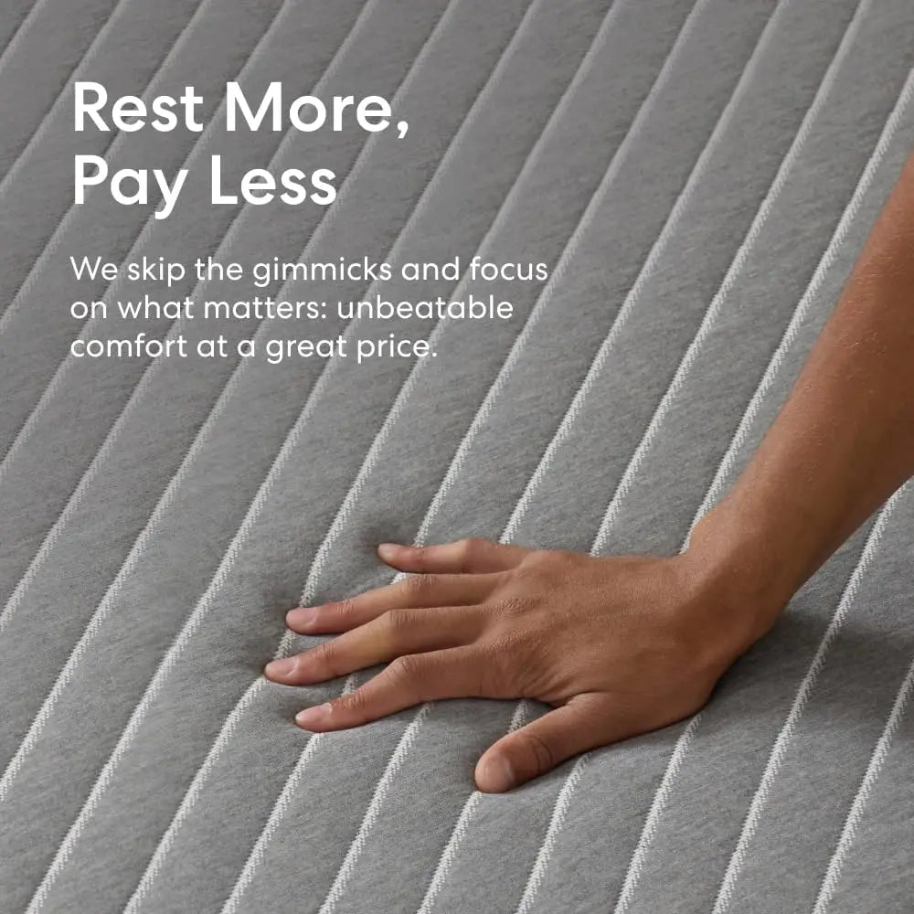 10” Twin Gel Memory Foam Mattress Medium Firm 180 Night Trial Premium Pressure-Relieving Layers 10 Year Warranty Mattress in a B