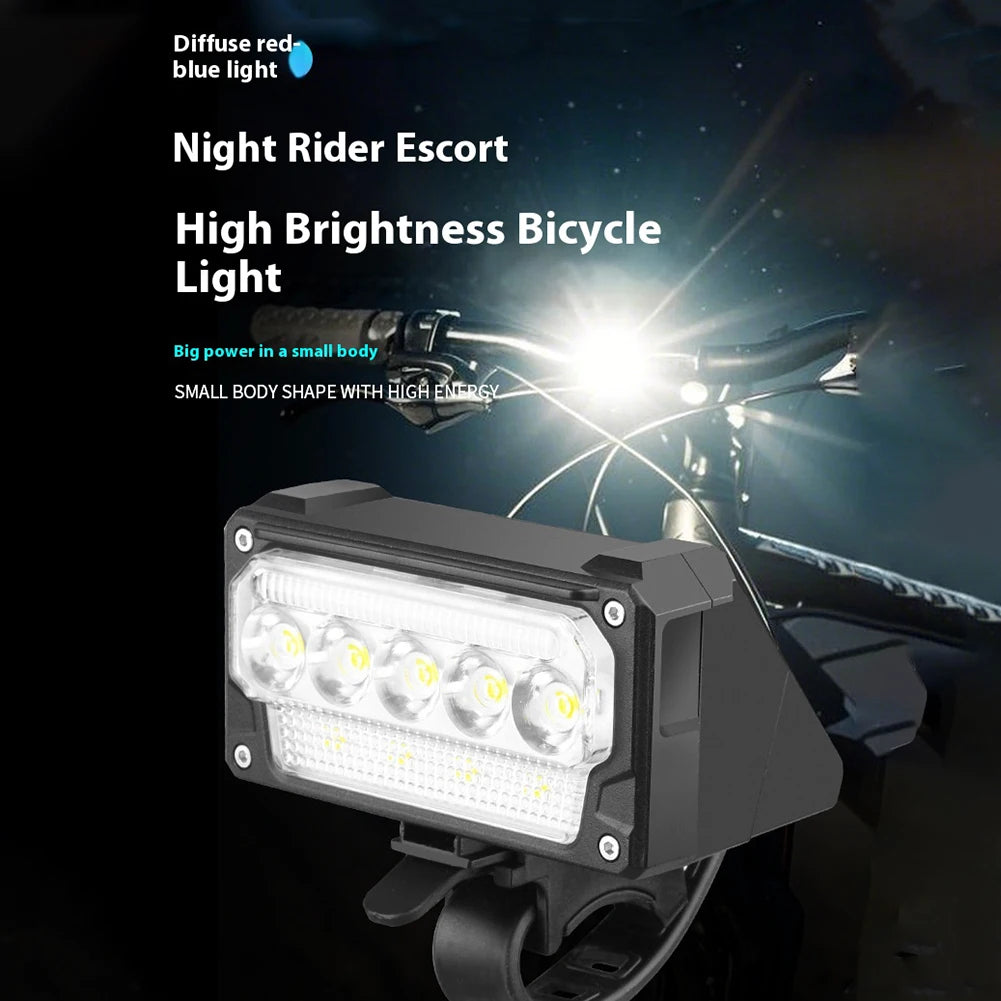 Bicycle Front Light Super Bright Bicycle Light Waterproof Bicycle Head Light 5 Level Dimmable Bicycle Headlight for Night Riding