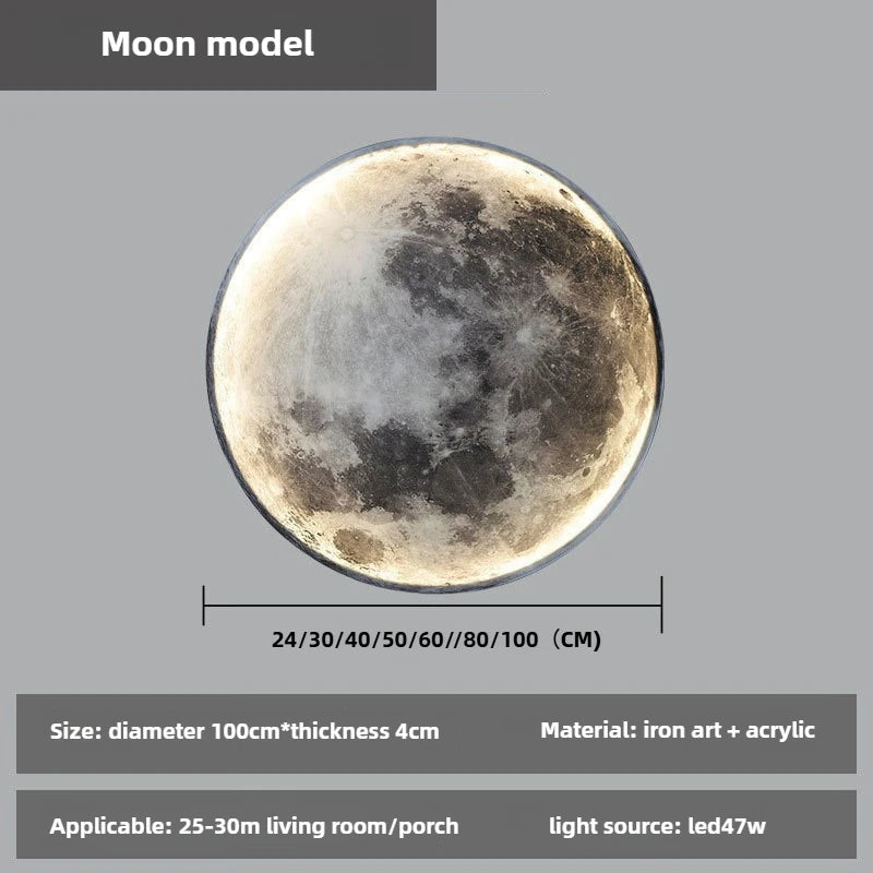 MoonGlow LED Wall Clock & Ambient Night Light