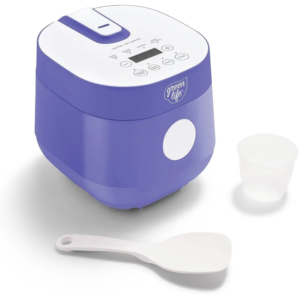 Digital Rice Cooker 4 Cup One Touch Ceramic Fuzzy Logic