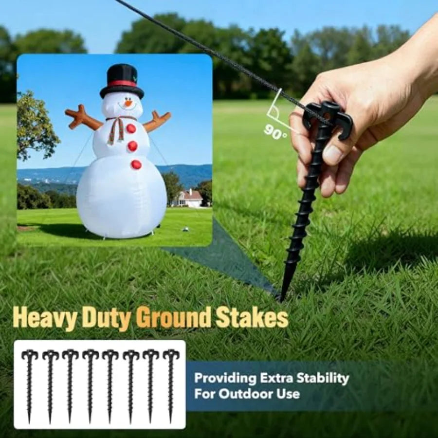 14FT Giant Inflatable Snowman .Outdoor Christmas Yard Decoration with LED Lights