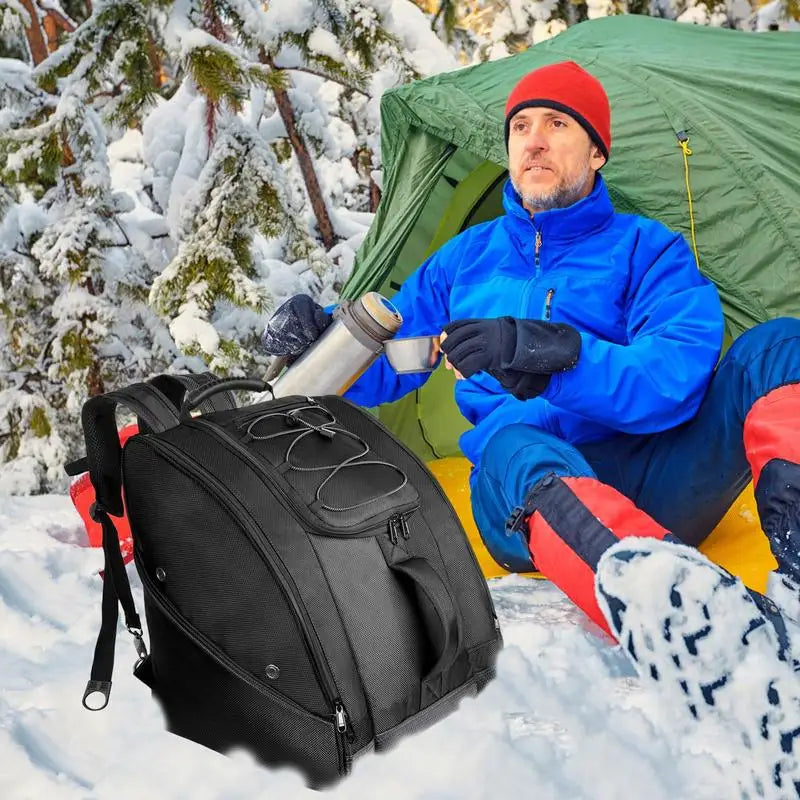 Ice Ski Snow Boots Bag Adjustable Skating Shoes Storage