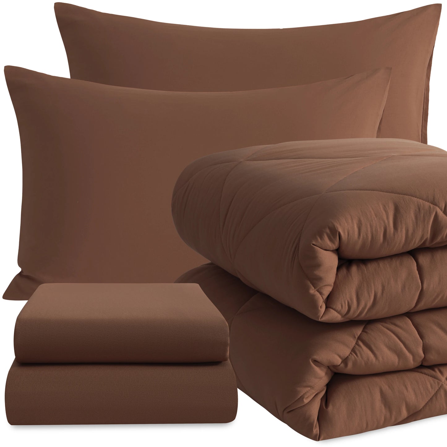 Ntbay 5 Piece Bedding Comforter Set,Breathable Bed in a Bag, Includes Comforter, Fitted Sheet, Top Sheet and Pillowcases