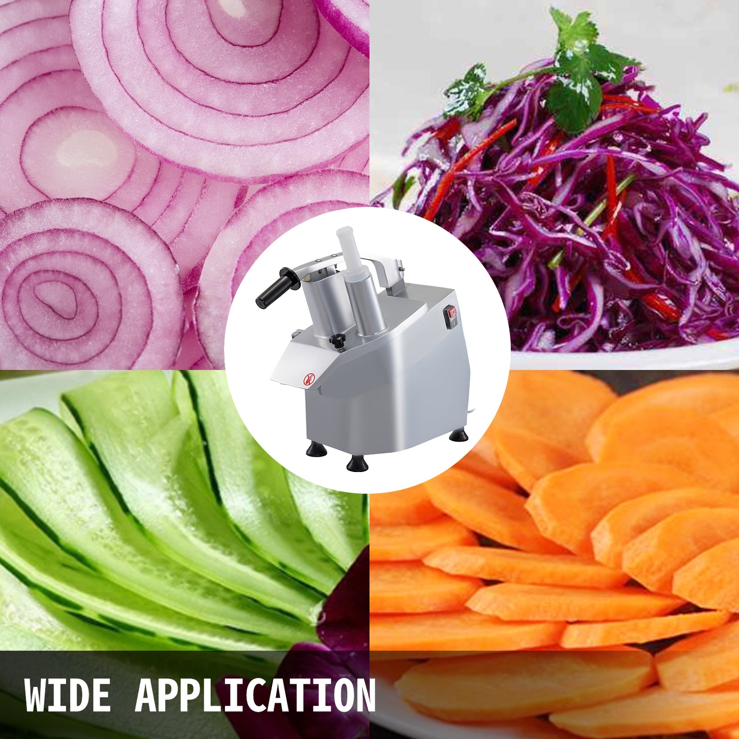 SucceBuy Electric Vegetable Cutter Slicer Chopper Shredder Grinder Pellet Machine for Kitchen Tools Food Processors