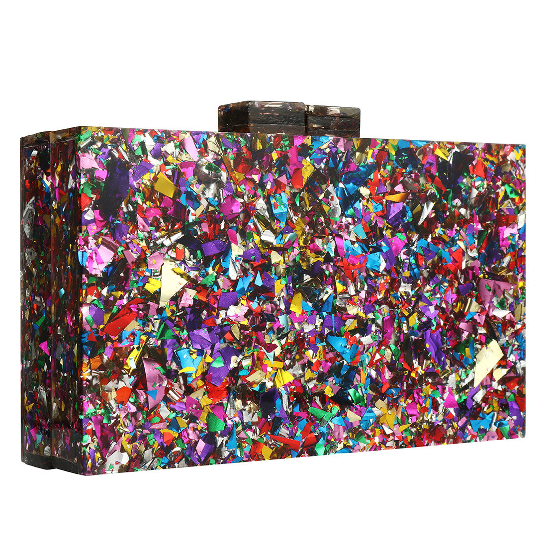 Elegant Acrylic Evening Crossbody Clutch Bag