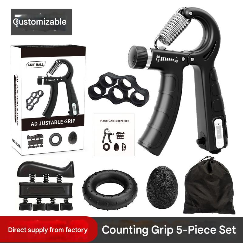 5-Piece Adjustable Hand Grip Strength Trainer Set