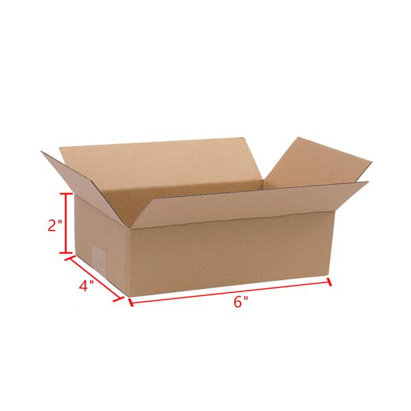 100-Pack Corrugated Cardboard Shipping Boxes 6 x 4 x 2 in. Small Mailing Boxes for Ecommerce, Packaging, Shipping & Storage