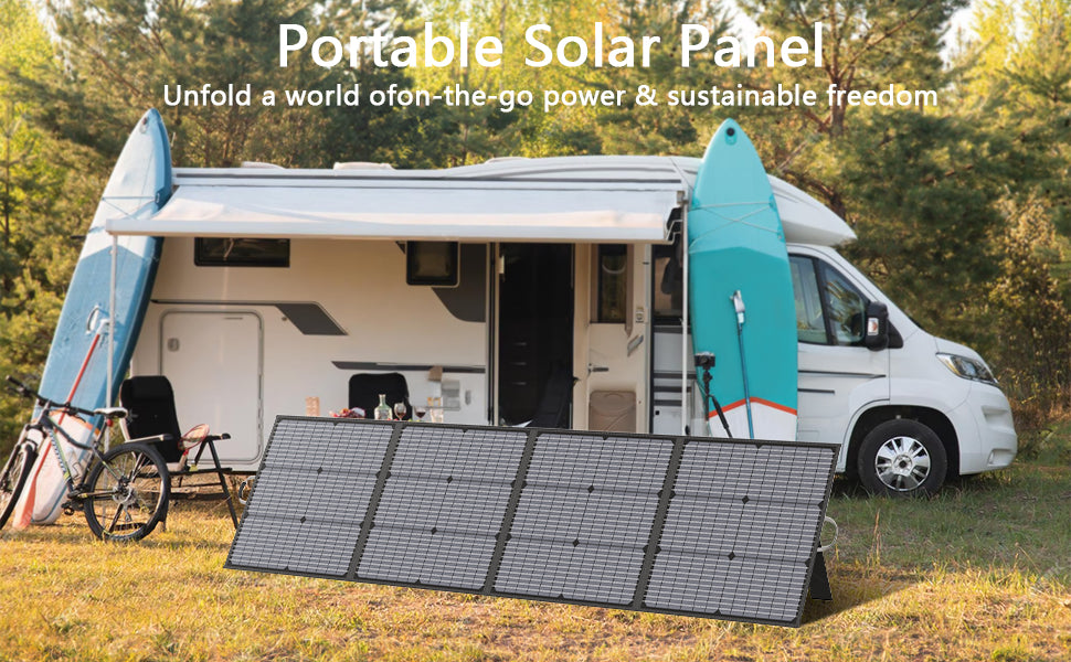 MHPOWOS Portable Solar Charger 40V 220W Foldable Solar Panel Kit for Jackery Bluetti Ecoflow Power stations RV Camping Patio