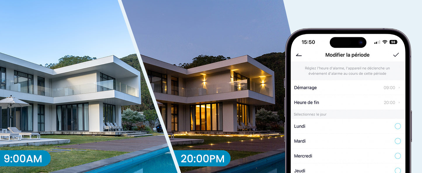 ieGeek 2K 3MP 360° PTZ HD Outdoor Solar Surveillance Camera,  Outdoor Battery  with PIR Motion Sensor, Colour Night Vision