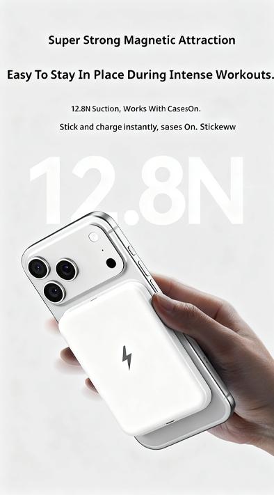 10000mAh Magnetic Wireless Power Bank . 22.5W Fast Charging Portable Charger