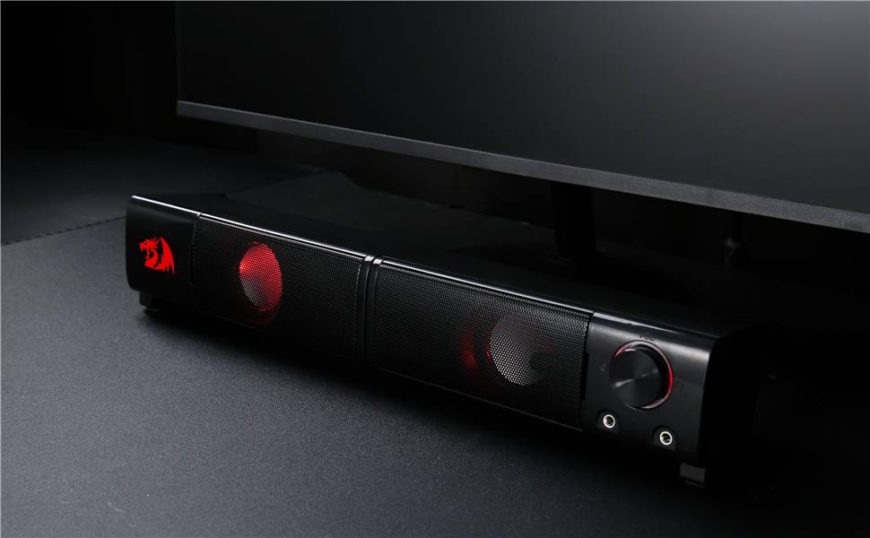 Redragon GS550 PC Gaming Speakers 2.0 Desktop Stereo Sound System with Volume Control