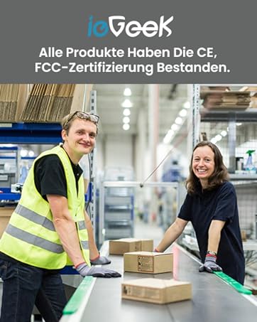 ieGeek 2K 3MP 360° PTZ HD Outdoor Solar Surveillance Camera,  Outdoor Battery  with PIR Motion Sensor, Colour Night Vision