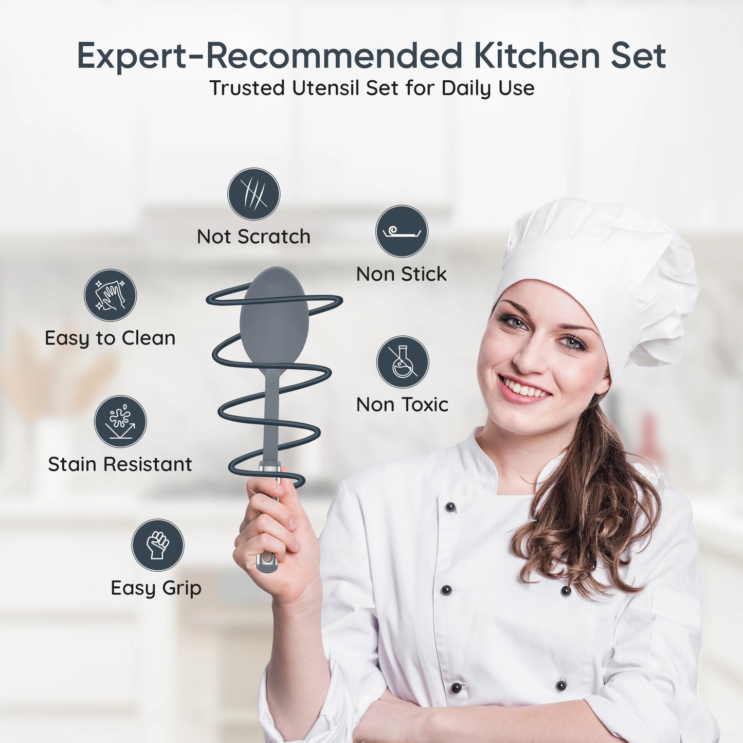 Premium Stainless Steel Kitchen Measuring Spoon & Utensil Set