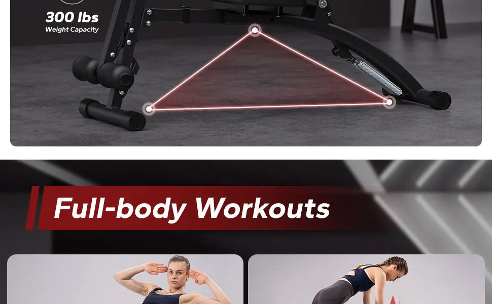 MERACH Multi-Functional Adjustable Ab Trainer Workout Bench