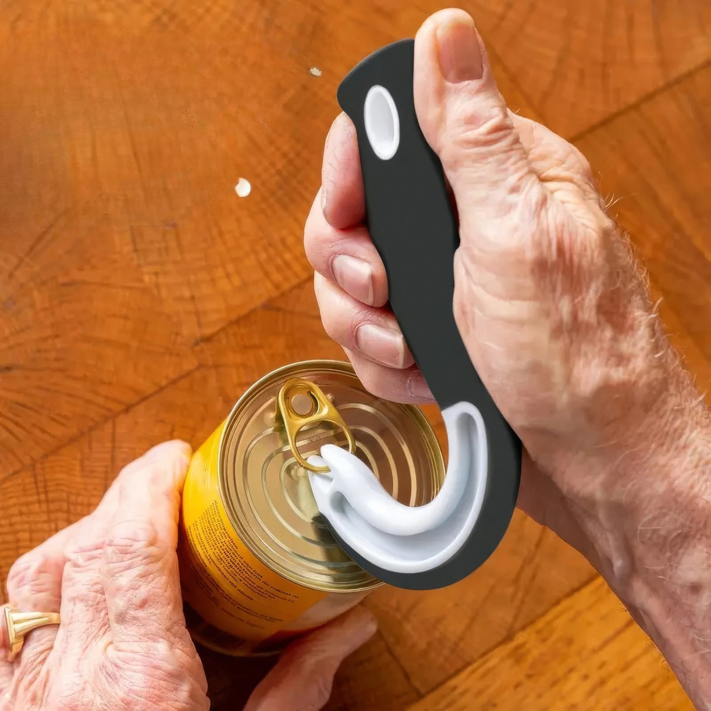 Easy Grip Hook Can Opener. Smooth & Effortless Opening Tool