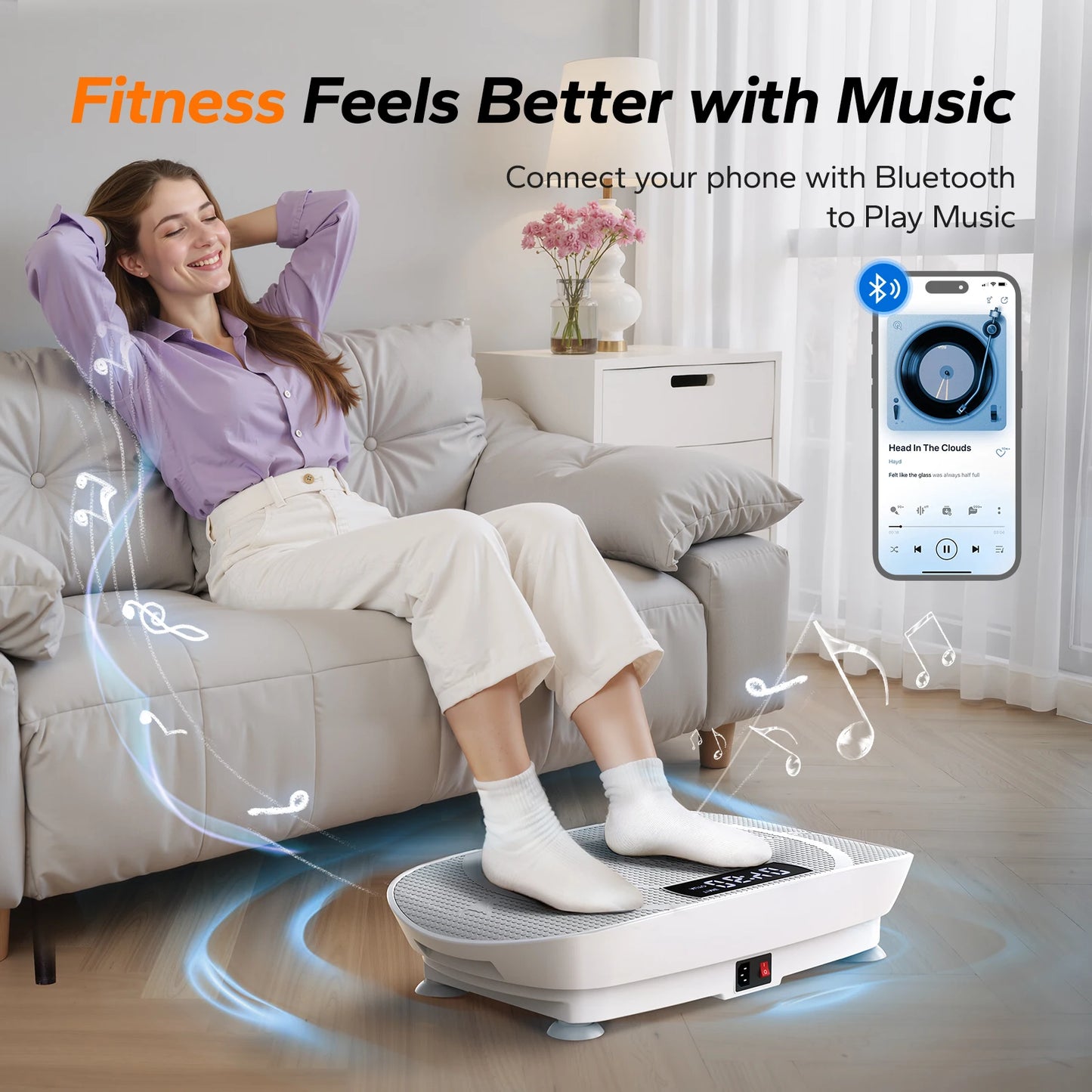 Whole Body Vibration Fitness Plate – Home Exercise & Recovery Machine