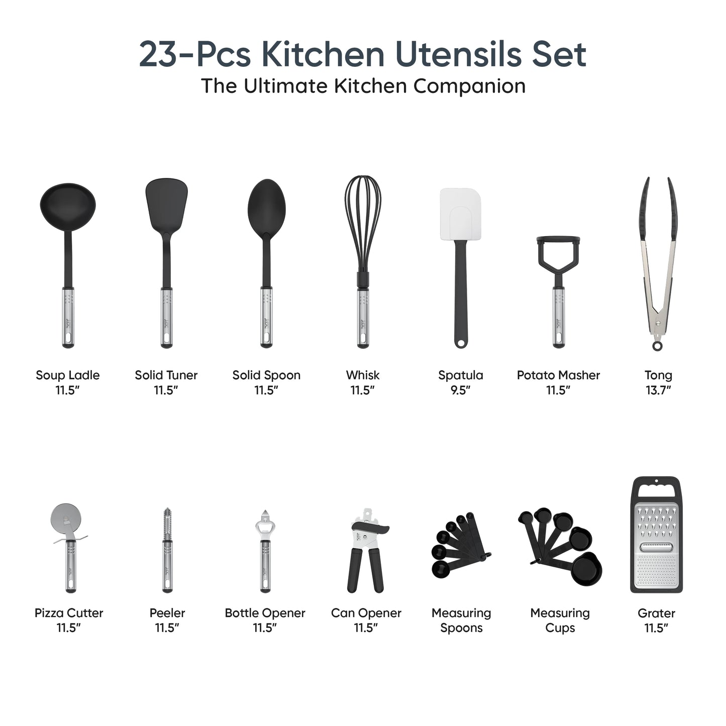 Premium Stainless Steel Kitchen Measuring Spoon & Utensil Set