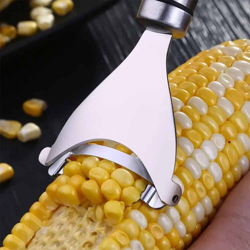 Stainless Steel Corn Peeler & Stripper Tool. Quick Kernel Remover (Easy Kitchen Tool)