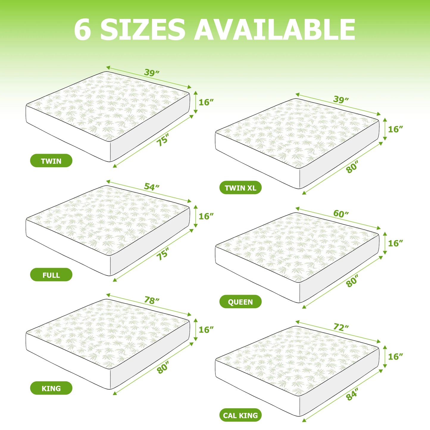Waterproof Cooling Mattress Protector Cover
